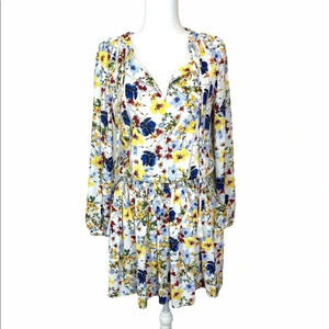 Banana Republic Floral Cinched Waist Dress